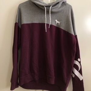 Victoria’s Secret PINK Maroon Cowl Neck Sweater